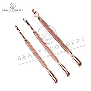 Herramienta de peluquería de uñas de acero inoxidable antioxidante de doble función, empujador de cutículas preciso ecológico para el cuidado de las uñas - Product Image 5