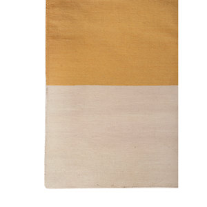 Tapis en polyester faits à la main Indusbar gris et noir, tissage plat, rayures abstraites, rectangulaires pour la maison, le salon, le couloir - DPH-2301 - Product Image 4