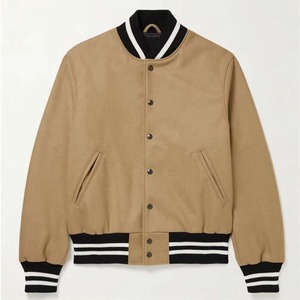 <b>Men's</b> Winter Wool Varsity <b>Jacket</b> Comfortable and Windproof Letterman Style with <b>Light</b> Canvas CollegeBaseballjacket for <b>men</b> - Product Image 6