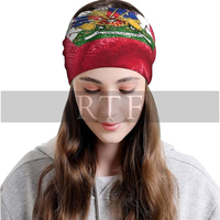Mignon Haïti Drapeau Multifonction Bonnet Chapeau Haïtien Mode Écharpe Doux Stretch Crâne Cap Chapeaux pour Hommes et Femmes par Raw to Fine