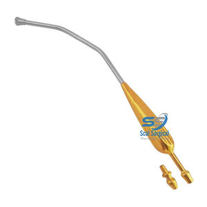 Tube d'aspiration Yankauer avec embout et connecteur amovibles, poignée d'aspiration chirurgicale réutilisable pour la chirurgie générale - Product Image 1
