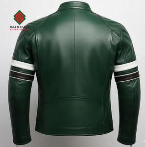 Blouson aviateur en cuir synthétique brun fait main A-2 |   Vêtements d'extérieur décontractés pour l'hiver |   Offrez-lui un cadeau - Product Image 6