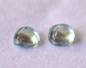 Cabochon de pain de sucre d'aigue-marine naturelle 9 MM Cabochon à dos plat pierre précieuse en vrac 7.15 Cts pierre précieuse en vrac pour la fabrication de bijoux - Product Image 1