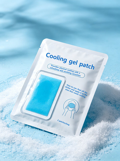 Chinese Gel Cooling Patch Wholesale Hydrogel Cool Ice Patches 8H Long Lasting Physical Cooling Ice Sticker for Fever Headache