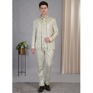 ชุดสูทผู้ชายสีเขียวพิสตา คุณภาพพรีเมียม ทรงเข้ารูป สไตล์ทางการ เหมาะสำหรับงานแต่งงาน งานออฟฟิศ และธุรกิจ มีจำหน่ายในราคาส่งออก - Product Image 4