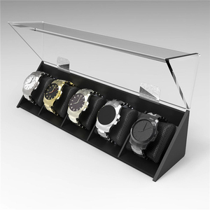 Convenient Foldable Acrylic Watch Stand and Display Rack Practical <b>Desk</b> <b>Holder</b> for Watches - Product Image 2