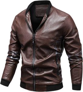 Personalizable de los hombres de invierno Puffer Biker/Chaquetas de la motocicleta con el soporte de cuello personalizado de cuero Varsity Ropa para Hombres Mujeres - Product Image 3