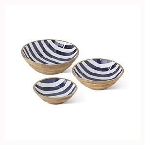 Cuenco de madera de diseño moderno y elegante más vendido, utensilios de cocina multiusos, cuenco de comida para ensaladas y frutas, cuenco para servir, precio de fábrica - Product Image 1