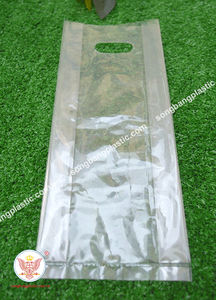 Sac à gousset latéral en PEBD/PEHD robuste personnalisé sac à provisions en plastique découpé à l'emporte-pièce emballage à emporter de supermarché fait des expositions - Product Image 4