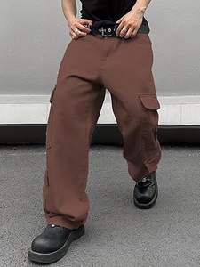 Jeans de mezclilla rectos unisex personalizados al por mayor, pantalones vaqueros holgados de cintura alta, estilo urbano, de pierna ancha, con efecto lavado, para otoño y verano. - Product Image 2