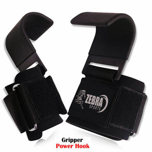 Crochets de tige d'haltérophilie Heavy Duty Wraps Power Weight Lifting Training Gym Grips Straps Lot de 2 - Product Image 5