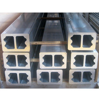 Profilé en aluminium noir 6063 T5 6061 T6 8' robuste, profilé en aluminium industriel, fabrication sur mesure par usinage CNC