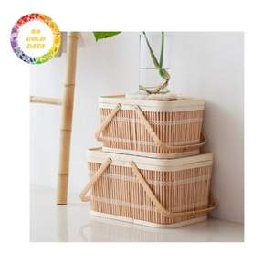 Panier en bambou écologique fabriqué au Vietnam, bon marché, à bas prix - Product Image 5