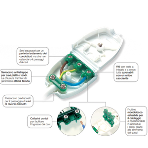 Ecova 10 Ampere bianche piccole spine e prese per prese elettriche - Product Image 2
