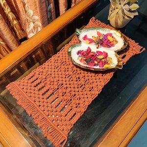 Elegantes y elegantes tapetes bohemios de macramé, diseño rectangular hecho a mano para el hogar, Hotel o restaurante, decoración perfecta para el hogar - Product Image 3