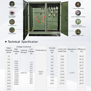 HENTG <span class=keywords><strong>POWER</strong></span> 150kva Capacidad Trifásico Transformador montado en almohadilla para parques industriales y fábricas - Product Image 2