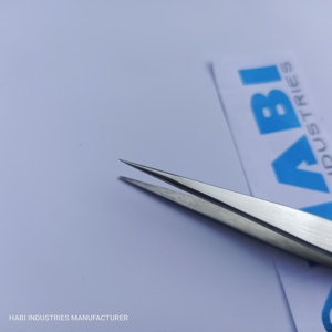 Herramientas DE BELLEZA DE ACERO INOXIDABLE Pinzas de extensión de pestañas de gran cantidad con punta recta para uso personal y de salón - Product Image 5