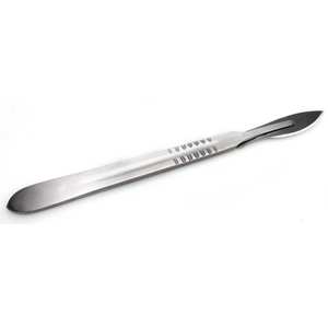 Poignée de scalpel No 4 de qualité médicale No. 4 Manche de scalpel en acier inoxydable robuste pour procédures chirurgicales Instruments chirurgicaux - Product Image 1