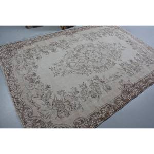 Vintage Turkish <b>Rug</b> Classic Beige Brown 6.1 X 8.8ft Large Area Wool Material Latex Patchwork for Hallway Rectangle <b>Bedside</b> <b>Rug</b> - Product Image 2