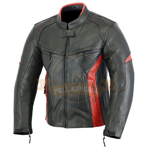 Blouson de course en cuir pour homme, design personnalisé 2025, haute qualité, imperméable et coupe-vent, pour la course automobile et moto - Product Image 3