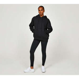 Ensemble sweat-shirt et leggings vintage pour femme, sweat-shirt à capuche uni d'hiver avec pantalon extensible, vêtements de sport décontractés et doux pour tous les jours - Product Image 1