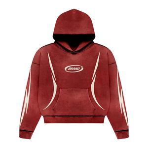 Conjunto Deportivo de Invierno Personalizado con Sudadera con Capucha y Pantalones Deportivos con Capucha, Diseño de Logotipo Acampanado, Ligero y Transpirable para Hombre - Product Image 5