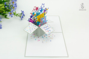 งานแฮนด์เมดแบบป๊อปอัพ3D วันพ่อบัตรขอบคุณมากกระดาษงานฝีมือของที่ระลึก - Product Image 2