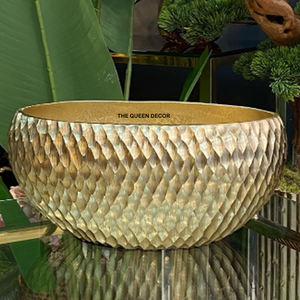 <b>Table</b> Ware <b>Stainless</b> <b>Steel</b> Metal Unique Shape Designer Looking Laser Cutting Design Serving Bowl Home Accent - Product Image 4