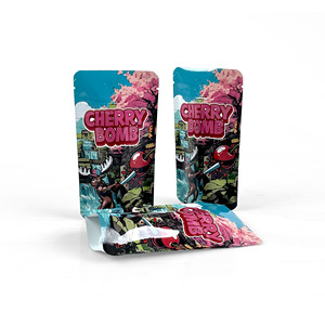 Tùy Chỉnh In 3.5G Mylar Túi Nắp Kéo Dây Kéo Ăn Được Gummy Túi Trẻ Em Chống Nhựa Bao Bì Mùi Bằng Chứng Túi - Product Image 1