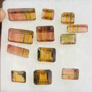 Hecho a mano corte facetado turmalina piedra preciosa forma rectangular fabricación de joyas y hallazgos accesorios componentes piedra suelta - Product Image 5