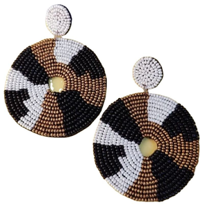 Handwoven Eco-Friendly Vintage Flower Embroidery Drop Earrings Nature-<b>Inspired</b> Custom <b>Jewelry</b> for Fashion Parties - Product Image 3