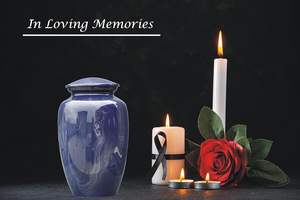 Adult Cremation Urns for Male/Female Funeral Urn for Human Ashes Decorative Urns for Ashes Large <b>Keepsake</b> <b>Box</b> (D Blue) - Product Image 6