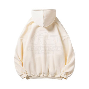 Sweat-shirts surdimensionnés en gros d'usine 2025, logo personnalisé, sweat-shirts surdimensionnés pour hommes, coton, contraste de couleurs, sweat-shirts surdimensionnés pour hommes - Product Image 2