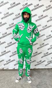 Conjunto Deportivo de Forro Polar 100% Algodón con Logotipo Personalizado, Ropa Deportiva Unisex para Gimnasio, Secado Rápido, Transpirable, Colores Personalizados - Product Image 3