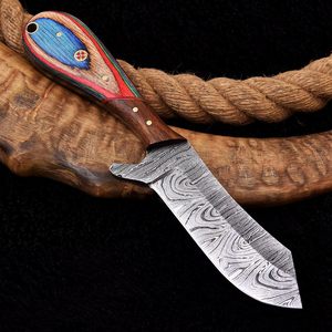 Couteau de poche en acier Damas fait main, très vendu, personnalisé, à lame pleine, support OEM, utilisation industrielle, haute durabilité - Product Image 5