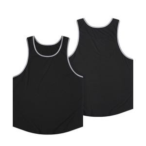 Camisetas de Tirantes Personalizadas para Hombre, Tejidas en Spandex/Algodón |   Camiseta de Cuello Redondo Talla Grande, Transpirable, de Secado Rápido, Anti-Pilling, Estilo Urbano - Product Image 1