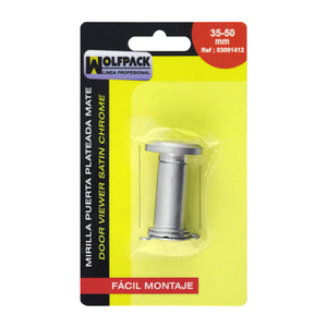 ช่องมองประตู 35-50 มม. สีเงินด้าน (บรรจุภัณฑ์พลาสติกใส 1 ชิ้น) - Product Image 2