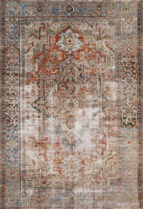 Alfombra Adiva de 20 Pies para el Hogar, Venta al por Mayor, Exportada de Turquía, Técnica Jacquard Tejida, Hecha a Máquina, Poliéster Lavable, Lisa, Antideslizante, con Base de Goma - Product Image 2
