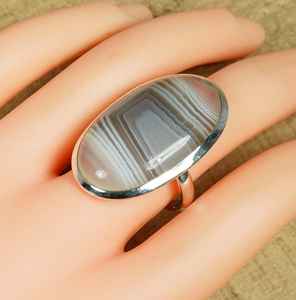 Bague de fiançailles pour femme en argent sterling 92,5 avec pierre naturelle au design fantaisie, cadeau - Product Image 4