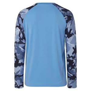 Camisa de pesca transpirable de secado rápido para hombre, deportiva, personalizada, estampado de camuflaje, de talla grande, manga larga - Product Image 4