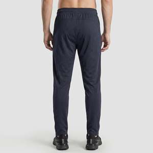 Pantalon de survêtement Momentum Streetwear bleu marine coupe régulière respirant coupe-vent avec logo et col à capuche motif uni décontracté pour le jogging d'automne - Product Image 3
