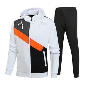 Hiver Vêtements Hommes Ensembles Hommes Impression Hoodie Set Fleece Zipper Sweatshirt Casual Sport Sweatpants Mens Tracksuits - Product Image 1