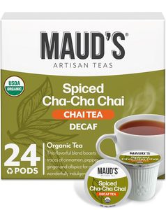 Maud's Organic Decaf Chai <b>Tea</b> Pods, 24 ct, Single Serve <b>Tea</b> Pods - Product Image 1