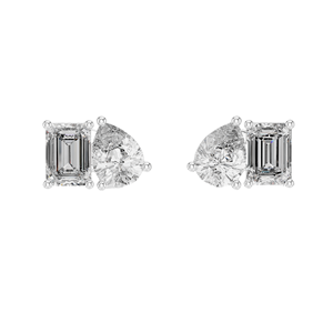 3.6 CT Lab-Grown Diamond Earrings for Women VVS-VS EF Clarity 18KT, 14KT, 10KT Gold & 925 Silver Rose, Yellow, White Gold - Product Image 2