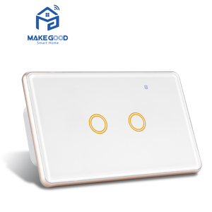 Nuovi arrivi RGB retroilluminazione telaio in metallo 1 banda Alexa controllo vocale Tuya Wifi Smart Touch interruttore di vetro pannello 16A Max - Product Image 5