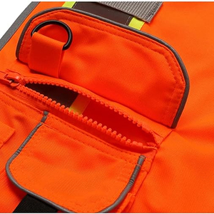Reflective Hi Visibility Safety <b>Work</b> Vest Professional Operations Protective Garment for Workplace Applications Polyester - Product Image 5