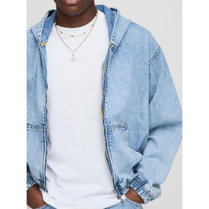 Chaqueta vaquera con capucha de invierno para hombre Abrigo vaquero cálido Fabricante a precios mayoristas - Product Image 3
