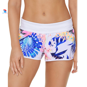 Pantalones cortos de ejercicio de gimnasio para mujer, elegantes, transpirables, para correr en la playa, Bikini estampado, sublimación, ropa de calle holgada - Product Image 6