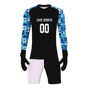 Camiseta de fútbol de entrenamiento personalizada más nueva, camiseta de portero de fútbol con impresión por sublimación, manga larga - Product Image 1