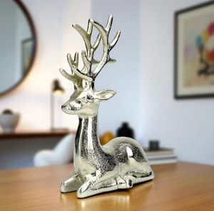 Ciervo de Aluminio de Diseño Moderno Hecho a Mano para Decoración del Hogar y Hoteles, Patrón Animal de Tamaño Personalizado para Bodas y Navidad - Product Image 4